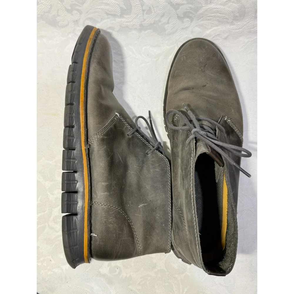 Cole‎ Haan Zerogrand Chukka Boots Men's 11 Gray Nubuck Casual